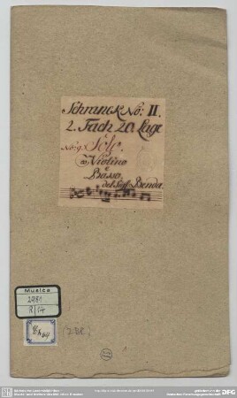 Sonatas - Mus.2981-R-14 : vl, bc - B|b; LeeB 3.130
