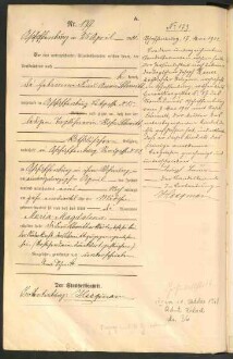 Standesamtsbuch der Stadt Aschaffenburg: Geburten 365/1900 - 184/1901