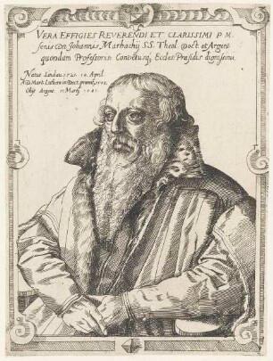 Bildnis des Reformators Johann Marbach