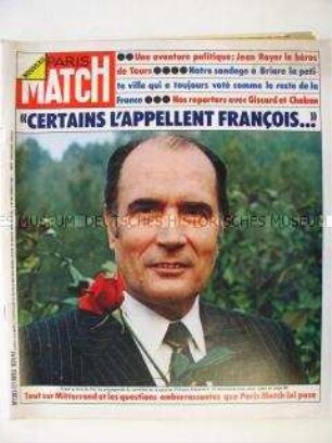 Französische Illustrierte "Paris Match" über Francois Mitterrand