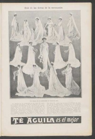 Ecos de las fiestas de la coronación : Las damas de la aristocracia en traje de corte