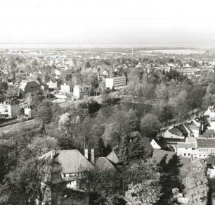 Freiberg, Blick vom Petriturm nach Nordwesten