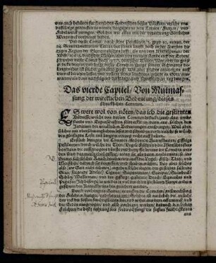 Das vierde Capitel, von Mutmassung der wircklichen Bedeutung dieses schrecklichen Cometen.