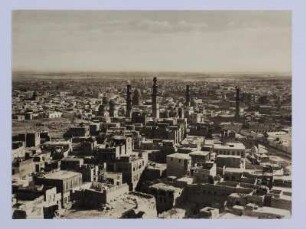 Schiffsreise Ägypten - Palästina - Syrien 1934. Kairo gesehen aus einem Fenster der an der Stadtgrenze liegenden Zitadelle