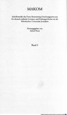 Beschneidung des Herzens : Konstellationen deutsch-jüdischer Literatur