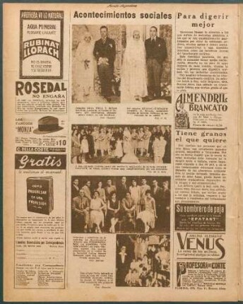 Acontecimientos sociales [Fotografías]