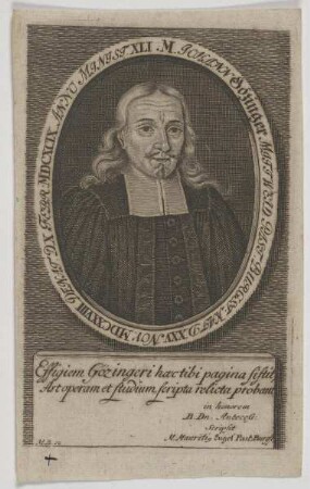 Bildnis des Johann Gözinger