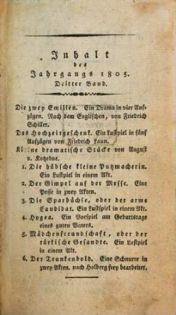 Die zwey Emilien : ein Drama in vier Aufzügen