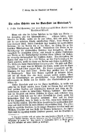 Die ersten Schritte von der Vaterstadt ins Vaterland