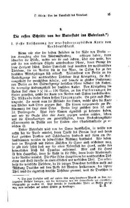 Die ersten Schritte von der Vaterstadt ins Vaterland