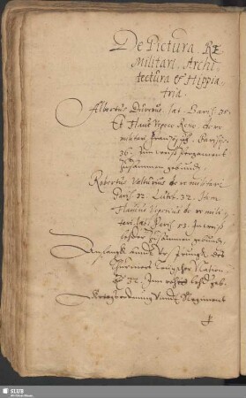 Bl. 158v-160v: De Pictura, Re Militari, Architectura et Hippiatria
