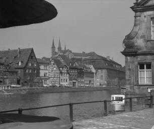 Bamberg: linker Regnitzarm mit Benediktinerabtei Michelsberg