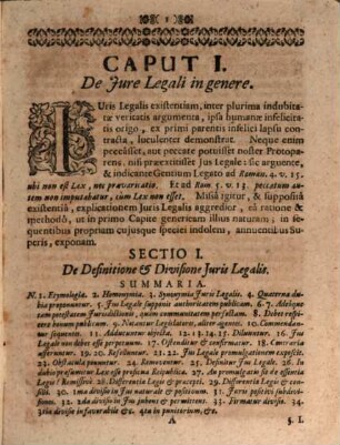 Tractatus Juridicus De Jure Legali : Ad Tit. II. III. & IV. Libri I. Decretalium, Et Concordantes Titulos Juris Civilis