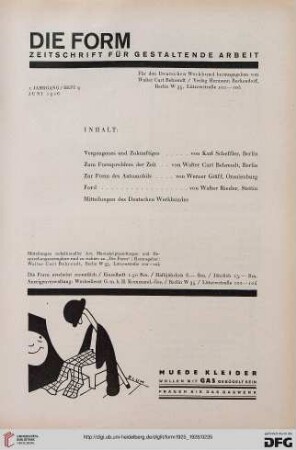 Heft 9 (Juni 1926)