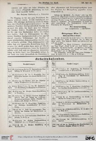 Arbeitskalender