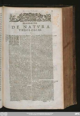 Prooemium De Natura Theologiae.