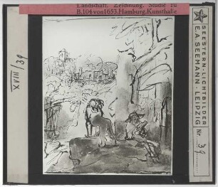 Rembrandt, Hl. Hieronymus (Zeichnung) (Hamburg KH 22414)