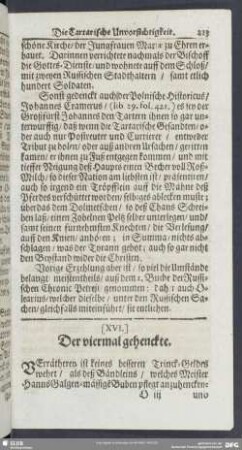 [XVI.] Der viermal gehenckte