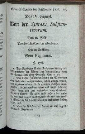 Das IV. Capitel. Von der Syntaxi Substantivorum.