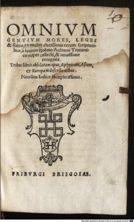 Omnium gentium mores leges et ritus