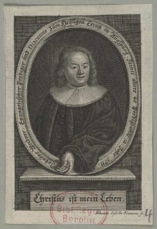 Bildnis des Johanes Weidner