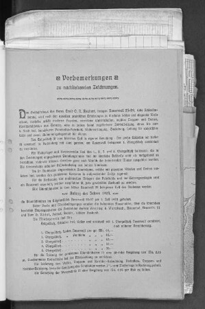 Vorbemerkung zu nachstehenden Zeichnungen.