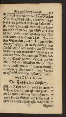 (XLVIII.) Der Tapferkeit Obsieg.