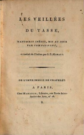 Les Veillées : Manuscrit inédit