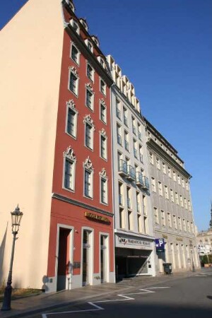 Dresden-Altstadt, Landhausstraße. Wohn- und Geschäftshäuser