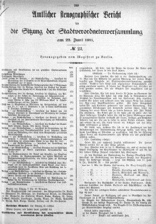 No. 23, 22. Juni 1911