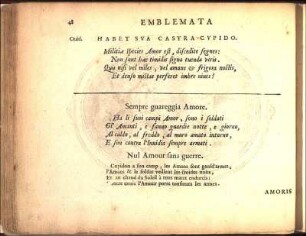 Habet Sva Castra Cvpido