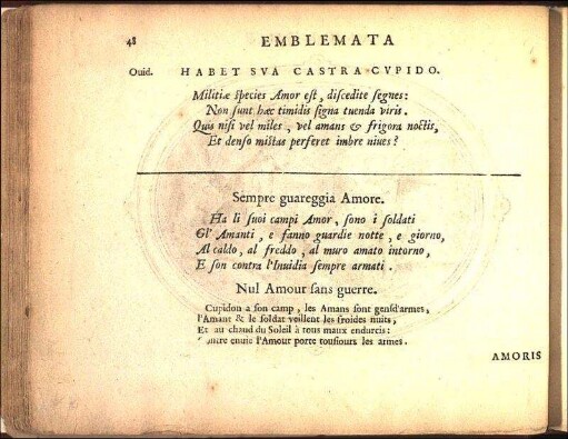 Habet Sva Castra Cvpido