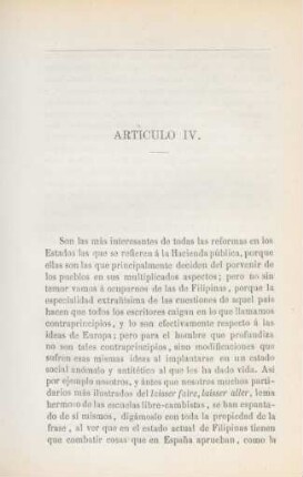 Artículo IV