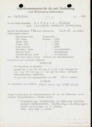 Hofmann, Wilhelm