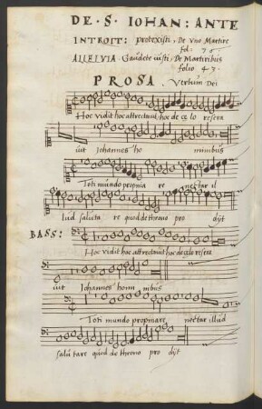 DE S: IOHANNE ANTE PORTAM LATINAM LEON[ART] PÄMING[ER] PROSA. VERBUM DEI