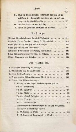 Nivellement des Fichtelgebirges und des Frankenjura : nach den Barometermessungen, trigonometrische und nivellitischen Operationen