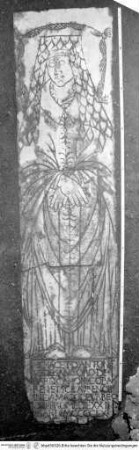 Grabplatte des Antonio de Santoro, Kanoniker von San Lorenzo in Damaso (gest. 1473)