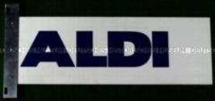 Werbeschild (Ausleger) "ALDI"