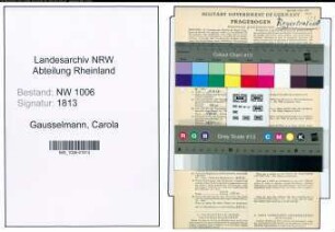 Entnazifizierung Carola Gausselmann , geb. 18.12.1896 ()