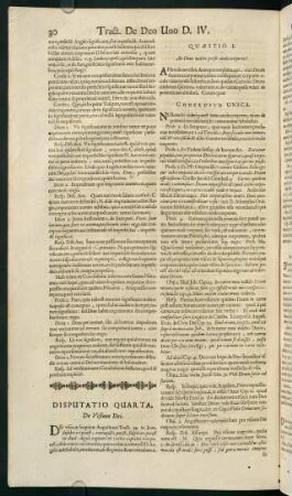 30-58, Disputatio Quarta - Disputatio Quinta
