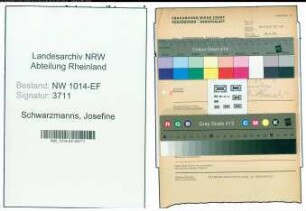 Entnazifizierung Josefine Schwarzmanns , geb. 00.00.0000 ()
