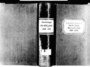 Oberbaldingen, Bad Dürrheim VS; Evangelische Gemeinde: Heiratsbuch 1810-1870 Oberbaldingen, Bad Dürrheim VS; Evangelische Gemeinde: Sterbebuch 1810-1870