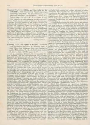 295 [Rezension] Thomsen, Peter, Palästina und seine Kultur in fünf Jahrtausenden