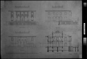 Entwurf für die Villa Rosa in Dresden