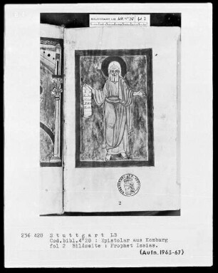 Epistolar — Der Prophet Isaias, Folio 2recto