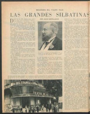 Las grandes silbatinas : Recuerdos del tiempo viejo