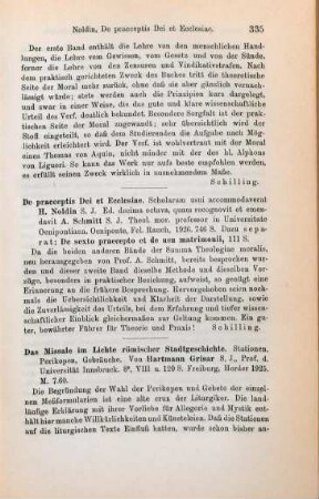 334-335 [Rezension] Colli-Lanzi, Camillo, Theologia moralis universalis