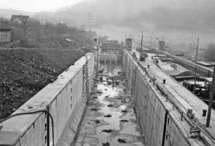 Bau der zweiten Schleuse Neckarsteinach/Neckar