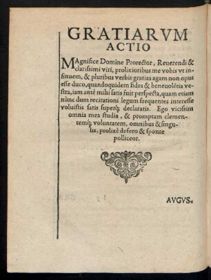 Gratiarum Actio