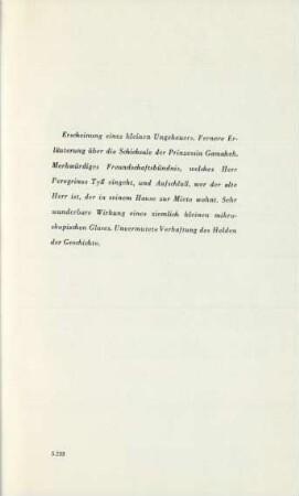 Erscheinung eines kleinen Ungeheuers ...